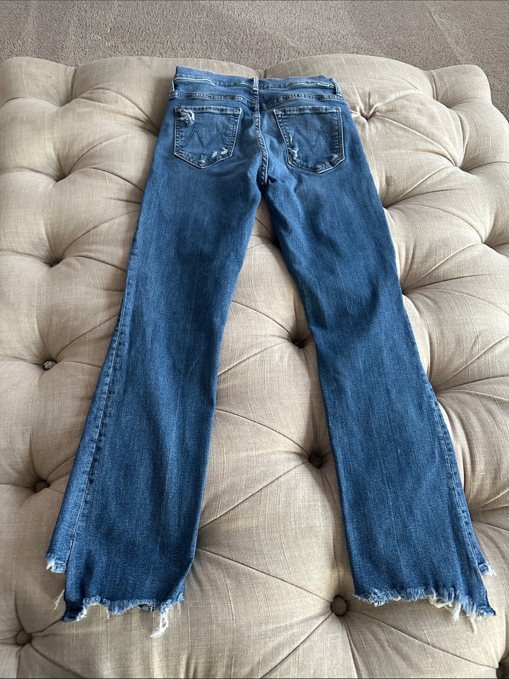 MOTHER Distressed Blue Jeans - Picture 7 of 10